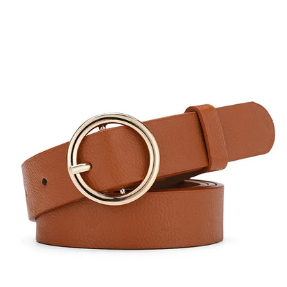 Ava Gold Button Belt