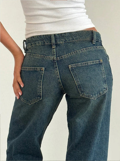 Nova Y2K Low Rise Baggy Jeans