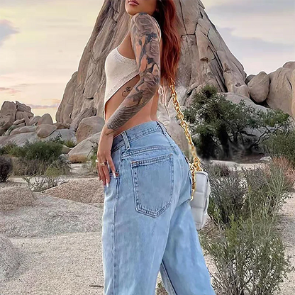 Raven Low Waist Baggy Jeans