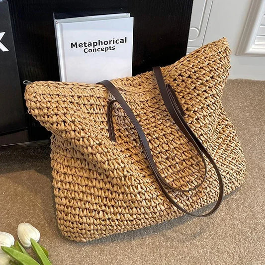 Soleil Woven Shoulder Bag