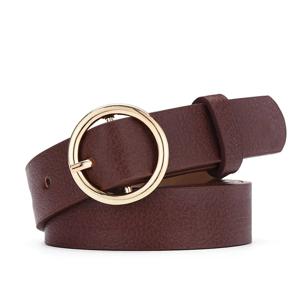 Ava Gold Button Belt