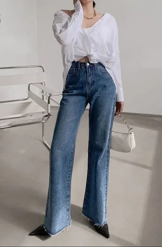 Riley High Waist Wide Leg Jeans