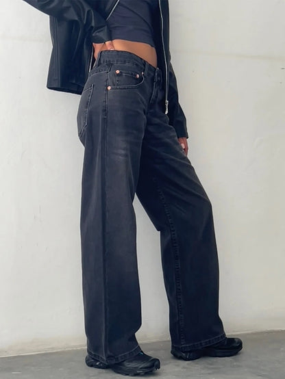 Nova Y2K Low Rise Baggy Jeans