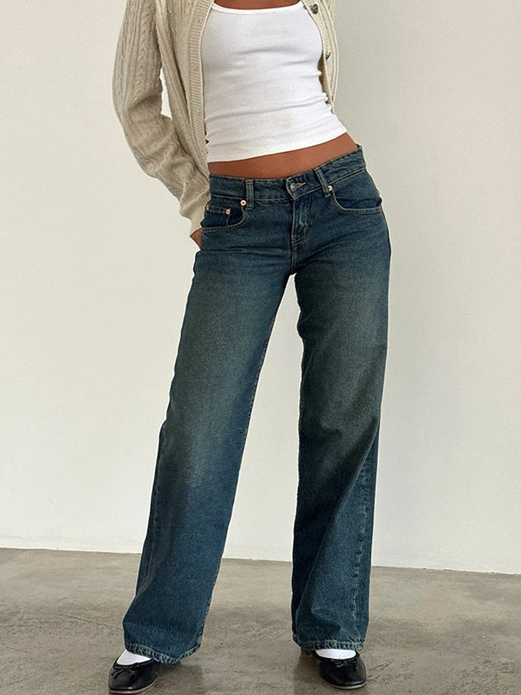 Nova Y2K Low Rise Baggy Jeans