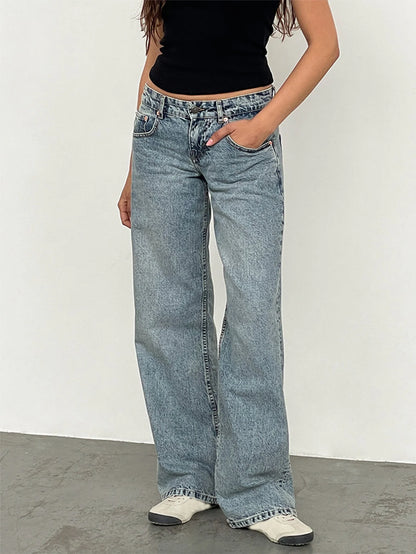 Nova Y2K Low Rise Baggy Jeans