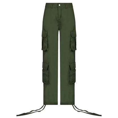 Riley Low Waist Denim Cargo Pants