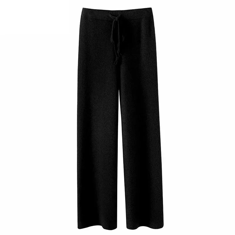 Elise Hoge Taille Gebreide Broek