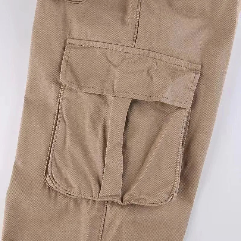 Riley Low Waist Denim Cargo Pants