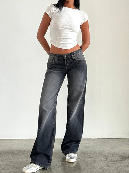 Nova Y2K Low Rise Baggy Jeans