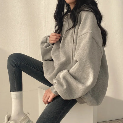 Luna Oversized Half-Zip Hoodie